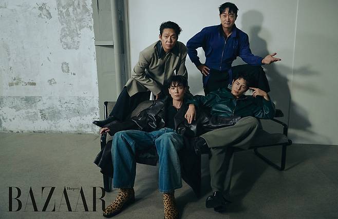영화 '보스' 조우진, 정경호, 박지환, 이규형. 사진=하퍼스 바자