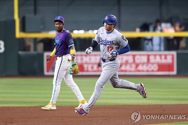 54호 홈런 친 오타니 쇼헤이 [AFP=연합뉴스]