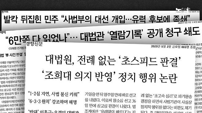 ‘청문회 거부’ 조희대의 오만, 수사·처벌 갈 수밖에 [논썰] 한겨레TV