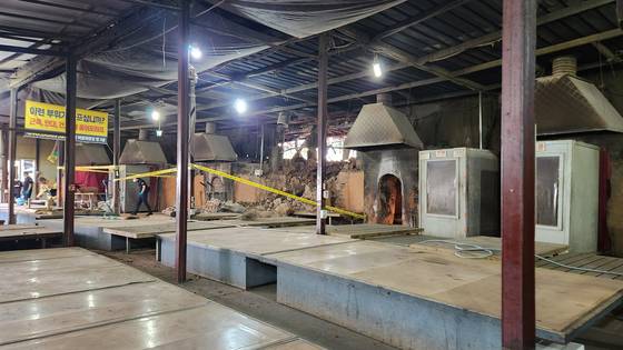 경기 양주시 장흥면의 한 찜질방 가스 폭발 사고 현장. 사진 경기북부소방재난본부