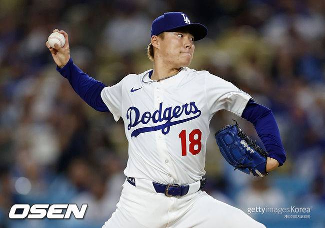 [사진] LA 다저스 야마모토 요시노부. ⓒGettyimages(무단전재 및 재배포 금지)