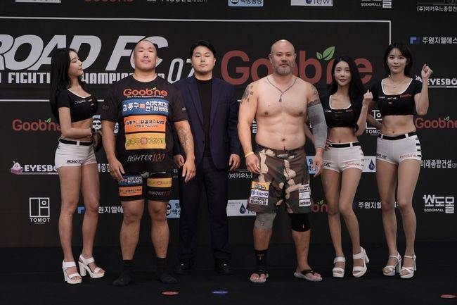 김재훈 대신 허재혁과 싸우게 된 '영화배우 파이터' 금광산. / 로드FC