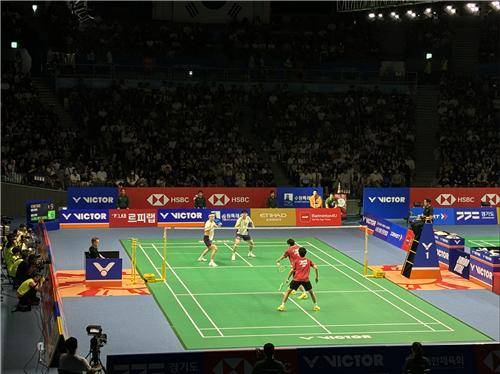 김원호-서승재 조의 코리아오픈 준결승전 [촬영 오명언]