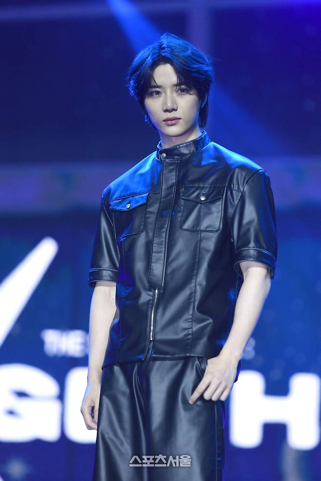 투모로우바이투게더 범규가 21일 서울 경희대 평화의전당에서 열린 정규 4집 ‘별의 장: TOGETHER’ 발매 기념 미디어 쇼케이스에서 포즈를 취하고 있다.  2025. 7. 21.  최승섭기자 thunder@sportsseoul.com