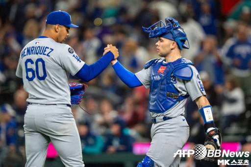 다저스 불펜은 아홉 타자 연속 탈삼진을 기록했다. 사진(美 시애틀)=ⓒAFPBBNews = News1