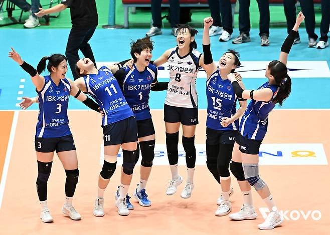 ▲ IBK기업은행 선수들 ⓒKOVO