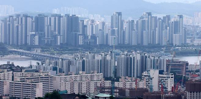 서울 남산에서 바라본 도심의 모습. (사진=이데일리 방인권 기자)