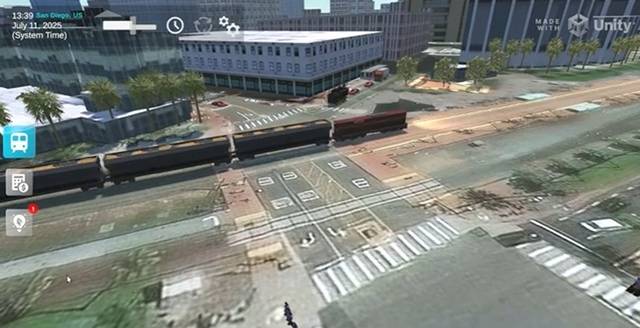 미국 기업 에스리가 '아크지아이에스 맵스 소프트웨어 개발 키트 포 유니티'로 구현한 가상의 샌디에이고의 컨벤션 센터 전경. 에스리 제공