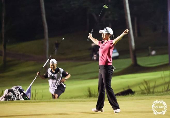 성유진, 한국여자프로골프(KLPGA) 투어 하이트진로 챔피언십 우승장면. KLPGA 제공