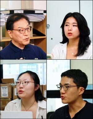 ▲왼쪽 상단부터 시계방향으로 최경진, 김봄빛나래, 홍주환, 원하영 위원.