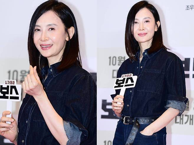 채시라가 57세라는 사실이 믿기지 않는 동안 미모로 VIP 시사회 현장을 빛냈다.사채시라가 57세라는 사실이 믿기지 않는 동안 미모로 VIP 시사회 현장을 빛냈다. 사진=김영구 기자