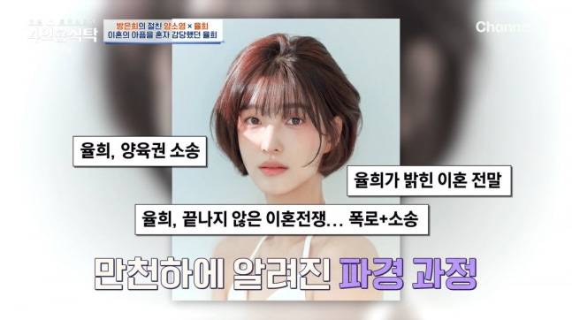 율희가 이혼 후 우울증을 고백했다. /사진=4인용식탁 방송캡처