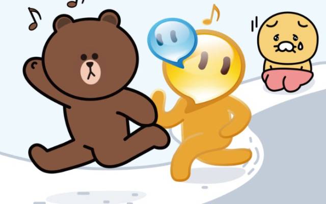 라인과 네이트온, 카카오톡 이미지.사진=뉴스1(각사)