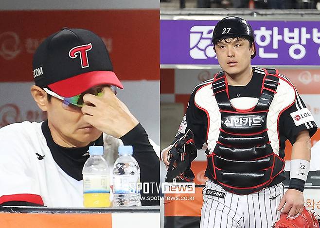 ▲ 염경엽 감독, 박동원 ⓒ곽혜미 기자