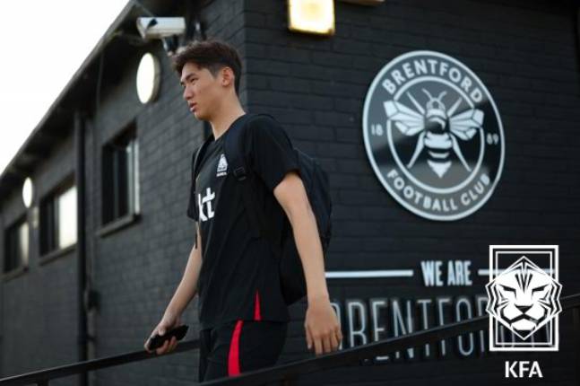 축구 국가대표팀 수비수 김지수. /사진=대한축구협회 제공