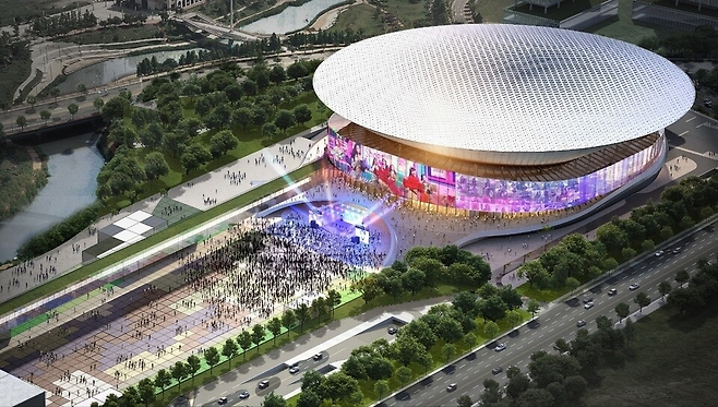 ▲&nbsp;K-컬처밸리 아레나 시설 조감도./사진제공=경기도