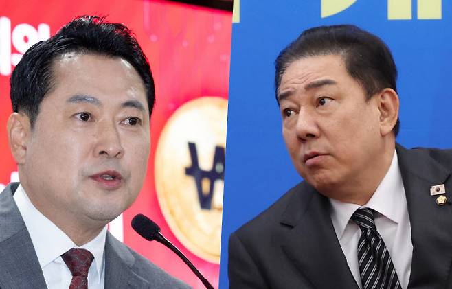 왼쪽부터 장동혁 국민의힘 대표, 김병기 더불어민주당 원내대표(사진 = 뉴시스·이데일리DB)