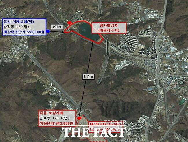 성남시 대왕저수지 수변공원 감정평가 설명 조감도 /성남시