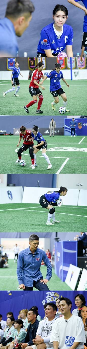 SBS ‘골때리는 그녀들’(골때녀)에서는 GIFA(지파)컵 6강전 첫 경기가 펼쳐진다. ‘국대패밀리’와 ‘불나비’가 단판 승부로 맞붙으며, 다득점 룰이 적용돼 두 팀 모두 공격 전술을 준비했다. 백지훈 감독과 김영광 감독은 ‘의형제 더비’를 앞두고 도발과 응수로 치열한 신경전을 벌였고, 김영광 감독은 멀티 자원 활용과 체력 관리 강화 등 새로운 전술을 내세웠다. 현장에는 야구 레전드 김태균이 등장해 두 팀을 동시에 응원하며 열기를 더했다.