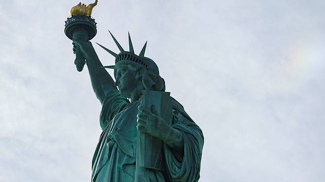 미국 뉴욕의 '자유의 여신상'