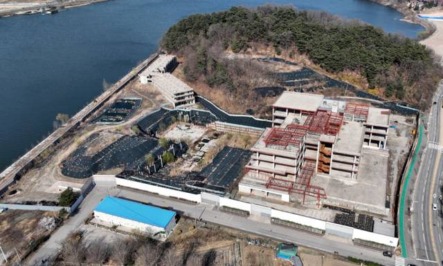 ▲ 8년 째 답보상태에 있는 두산연수원 .