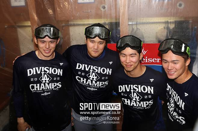 ▲ 왼쪽부터 사사키 로키, 오타니 쇼헤이, 김혜성, 야마모토 요시노부