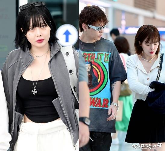 (좌) 현아 / (우) 용준형-현아.