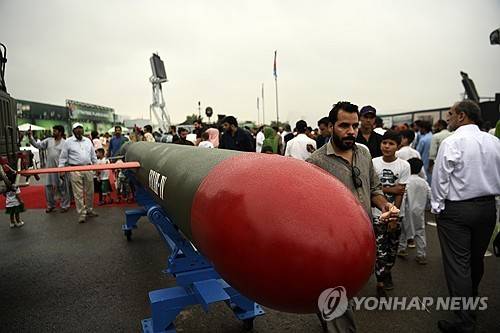 파타-4 순항 미사일 전시물 [EPA 연합뉴스 자료사진. 재판매 및 DB 금지]