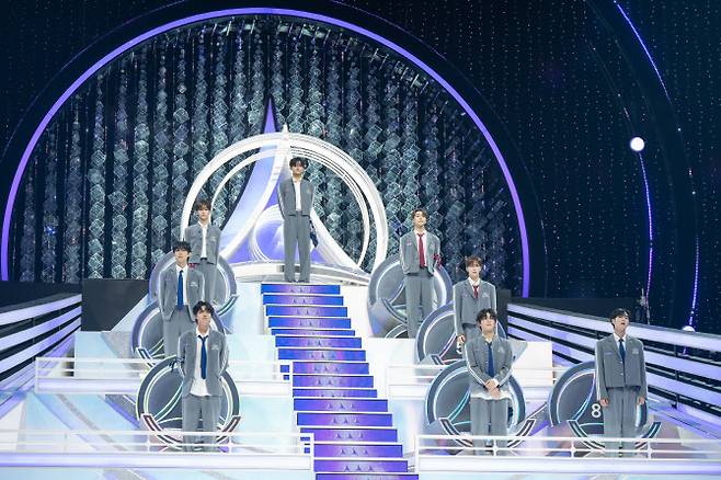 ‘보이즈2플래닛’ 데뷔조 알파드라이브원(사진=Mnet)