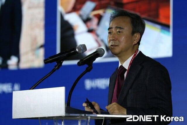 임문영 국가AI전략위원회 부위원장이 'AI 페스타'의 첫 기조연설자로 나섰다. (사진=지디넷코리아)