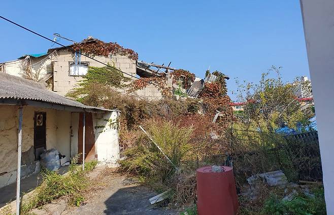 강원도 속초시 소재 철거가 이뤄지지 않은 빈집. /속초시의회 뉴스1