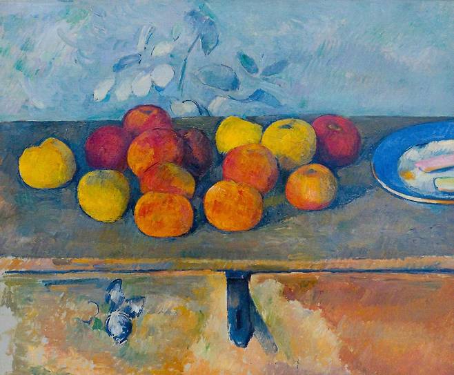 폴 세잔 Paul Cézanne사과와 비스킷 Apples and Biscuits1880년경, 캔버스에 유채, 45 x 55 cm Musée de l‘Orangerie, Paris, inv. RF 1960 11GNC Media 제공