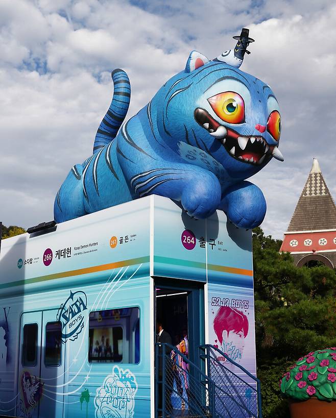 에버랜드 ‘케이팝 데몬 헌터스’ 테마존. 박미향 기자