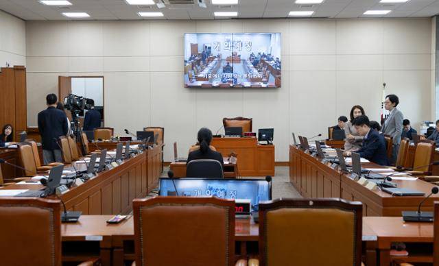 지난 1일 서울 여의도 국회에서 제429회 국회(정기회) 기후에너지환경노동위원회 제3차 전체회의가 개의를 앞두고 있다. 뉴스1