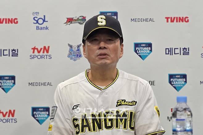 1일 고척에서 만난 상무 박치왕 감독. 고척=윤승재 기자