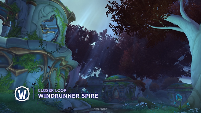 ▲ 영원노래 숲 서쪽 해안에 있는 윈드러너 첨탑