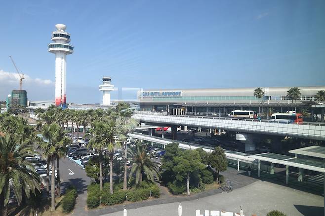 제주국제공항 여객터미널 전경. 제주공항 제공