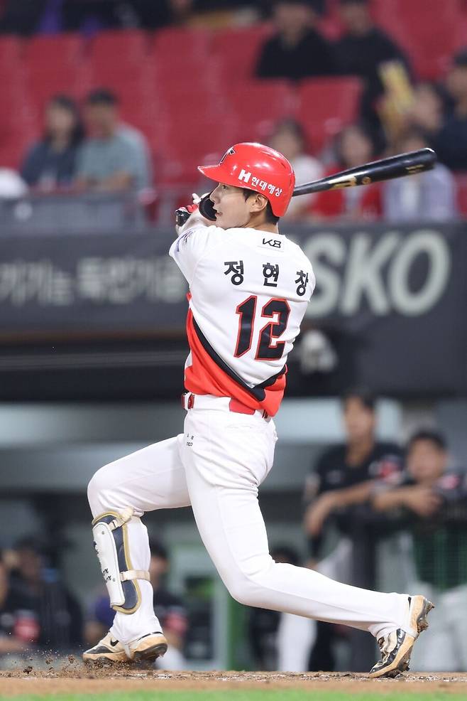 ▲ 최근 팀의 테스트에서 지속적으로 좋은 활약을 하고 있는 정현창 ⓒKIA타이거즈