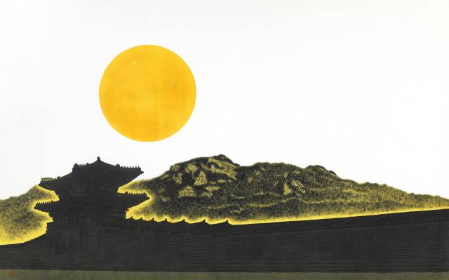 김형준, 계란산수. 산목&휘갤러리 제공