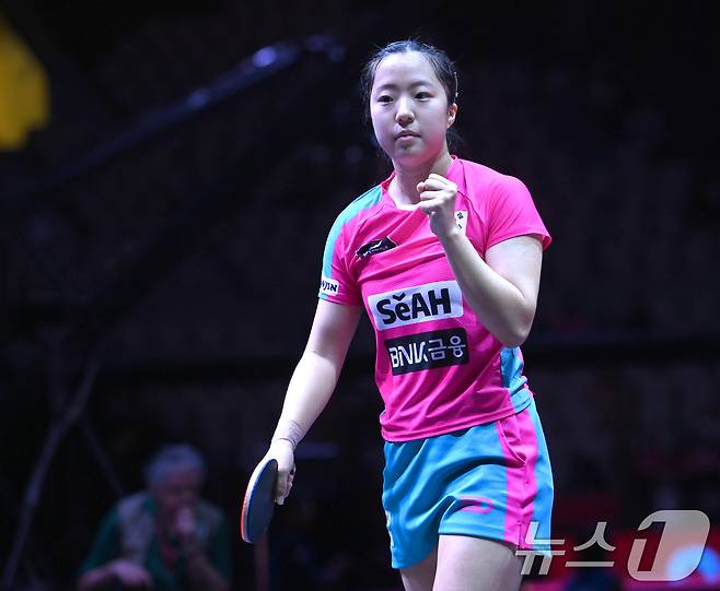 한국 여자 탁구 간판 신유빈. 2025.5.22/뉴스1