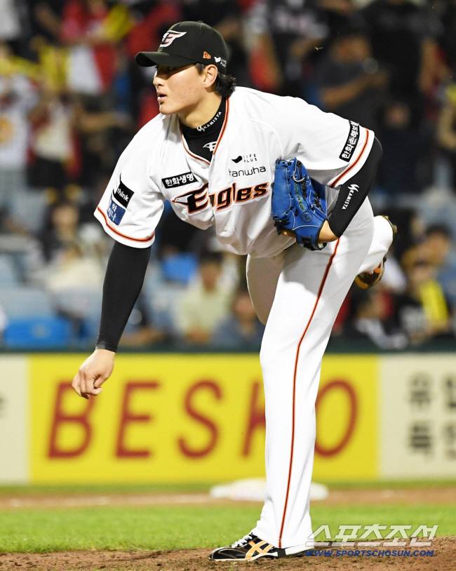 2023 KBO리그 한화 이글스와 KIA 타이거즈의 경기가 21일 대전 한화생명이글스파크에서 열렸다. 한화 박준영이 역투하고 있다. 대전=박재만 기자pjm@sportschosun.com/2023.09.21/