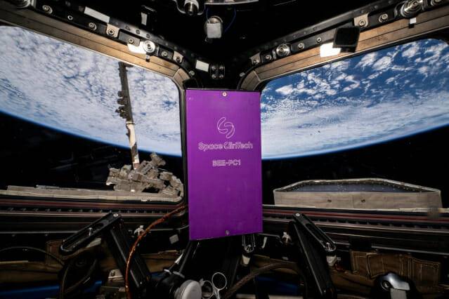 우주정거장(ISS)에서 국내 최초 우주의약 실험을 수행한 스페이스린텍 연구 모듈(BEE-PC1). 사진=NASA.