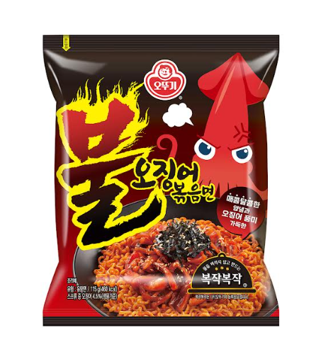 불오징어볶음면. 오뚜기.