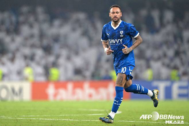 네이마르는 알 힐랄에서 딱 7경기 뛰었다. 사진=AFPBBNews=News1