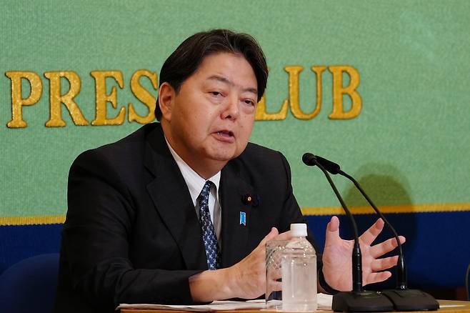 하야시 요시마사 관방장관 [AP]