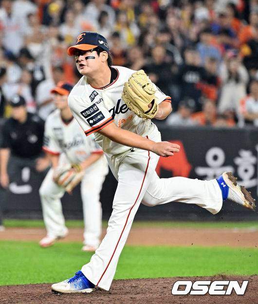[OSEN=민경훈 기자] 한화 김서현. 2025.09.26 /rumi@osen.co.kr
