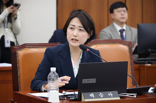 더불어민주당 백승아 의원.&nbsp; &nbsp; 세계일보 자료사진