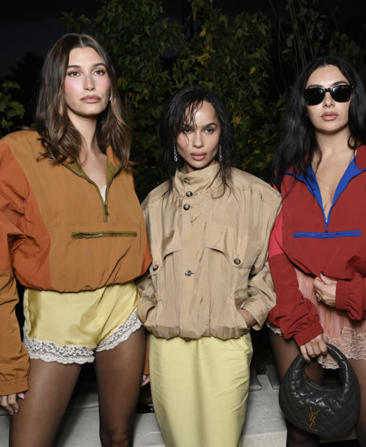 ▲ 헤일리 비버, 조 크라비츠, 찰리 XCX(왼쪽부터). 출처| 엘르 UK 인스타그램