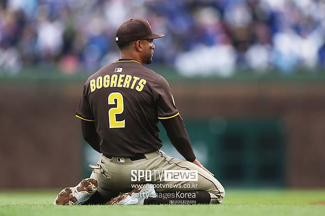 ▲ 컵스와 와일드카드 시리즈 3차전에서 1-3으로 지며 탈락한 샌디에이고는 9회 볼 판정 오심에 울었다