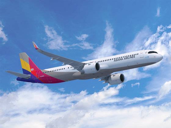 아시아나항공 A321네오 기종 항공기. 아시아나항공 제공